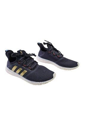 Adidas Cloudfoam Pure 2.0 Running Shoes GV8958 Women's Size 7 Navy Blue / Gold